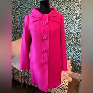 Kate Spade Wool Pea Coat | Fuschia | 6